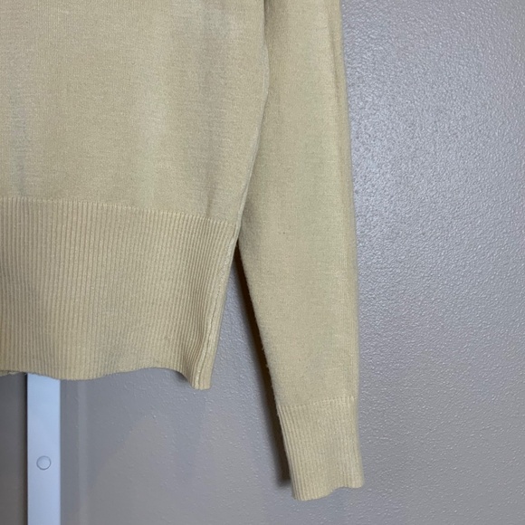 A’Reve Crochet Chiffon Bow V-neckline Cardigan Sweater - Picture 16 of 16